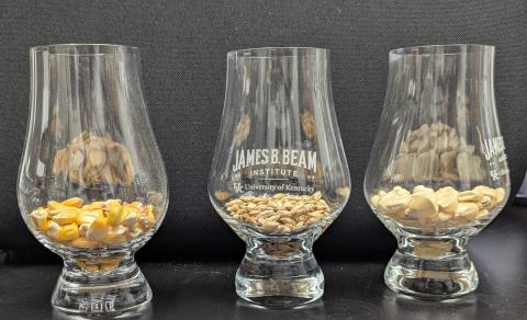 grains in glasses